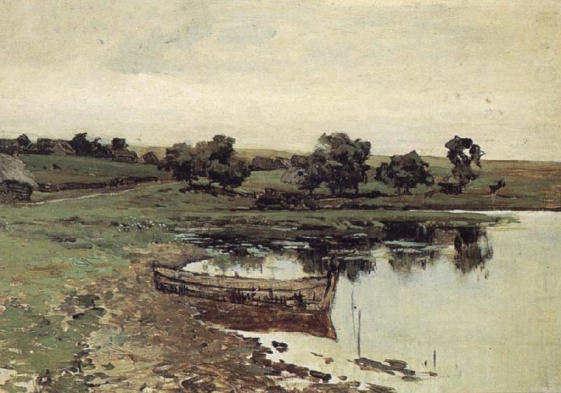Levitan, Isaak At Flubchen china oil painting image